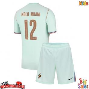 France Randal Kolo Muani #12 Replica Away Stadium Kit for Kids World Cup 2026 Short Sleeve (+ pants)